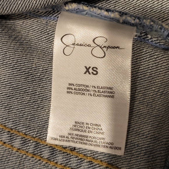 Jessica Simpson Jean Denim Vest, size XS - Picture 3 of 4